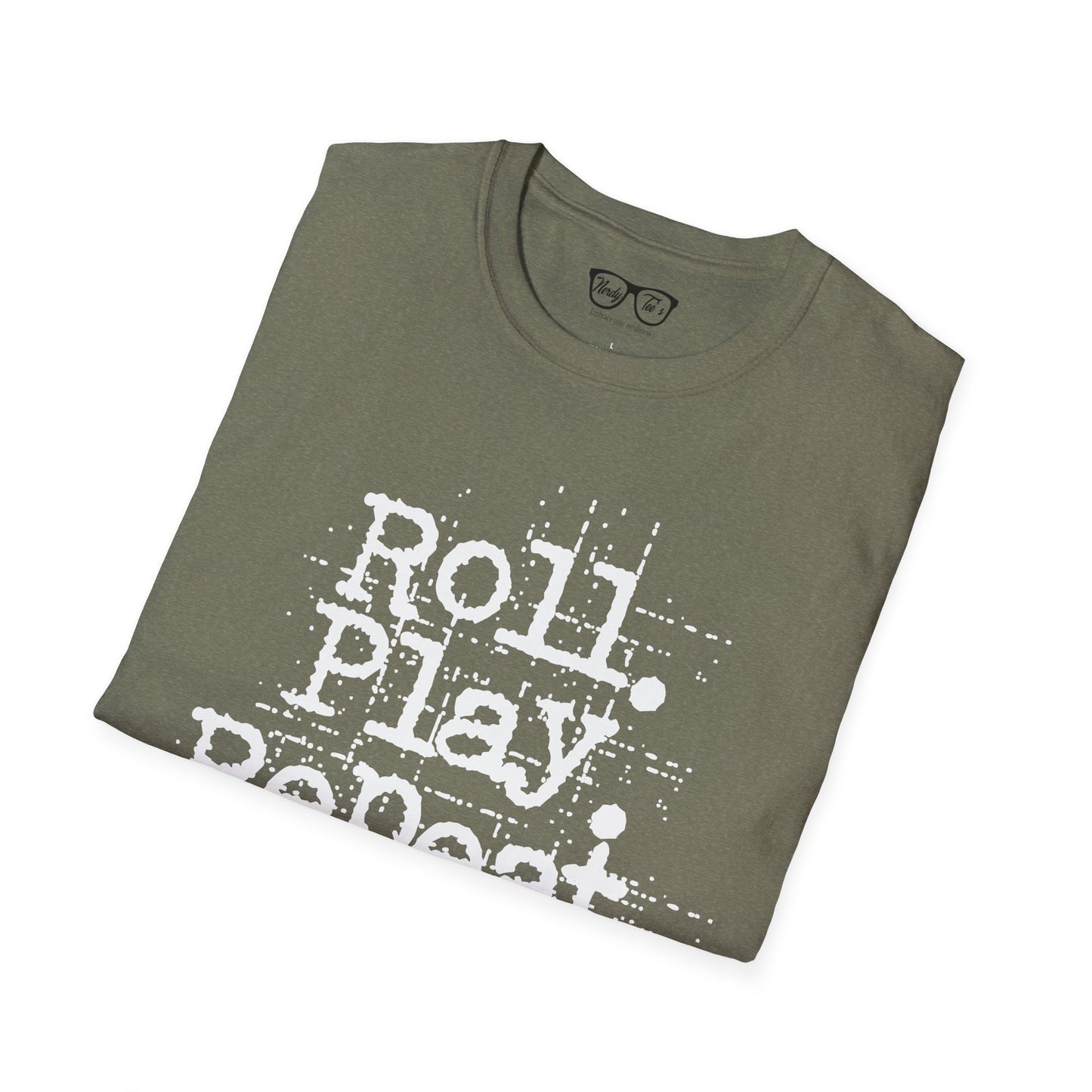 A Roll. Play. Repeat. T-shirt (White Lettering)
