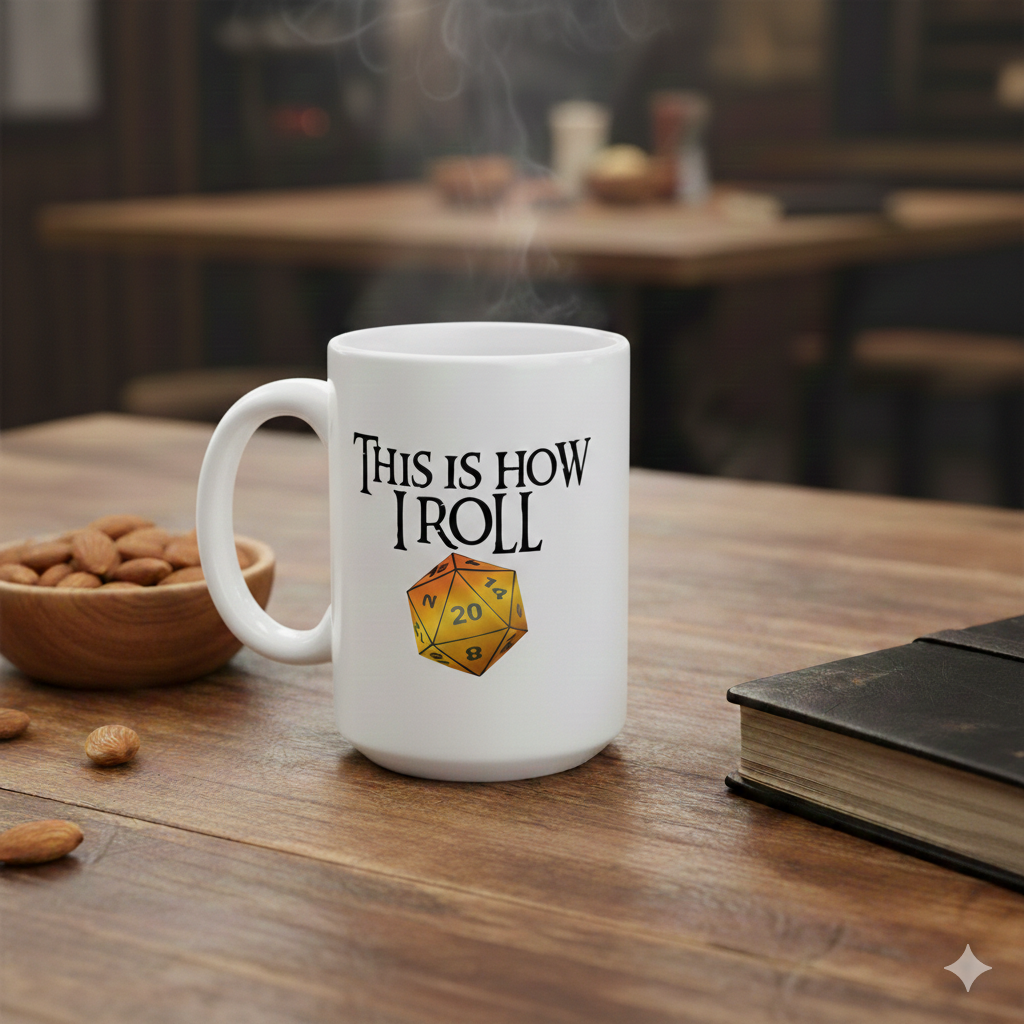 A Roll.Play.Repeat. Mug: This is How I Roll