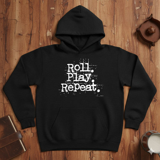A Roll.Play.Repeat. Fleece Hoodie