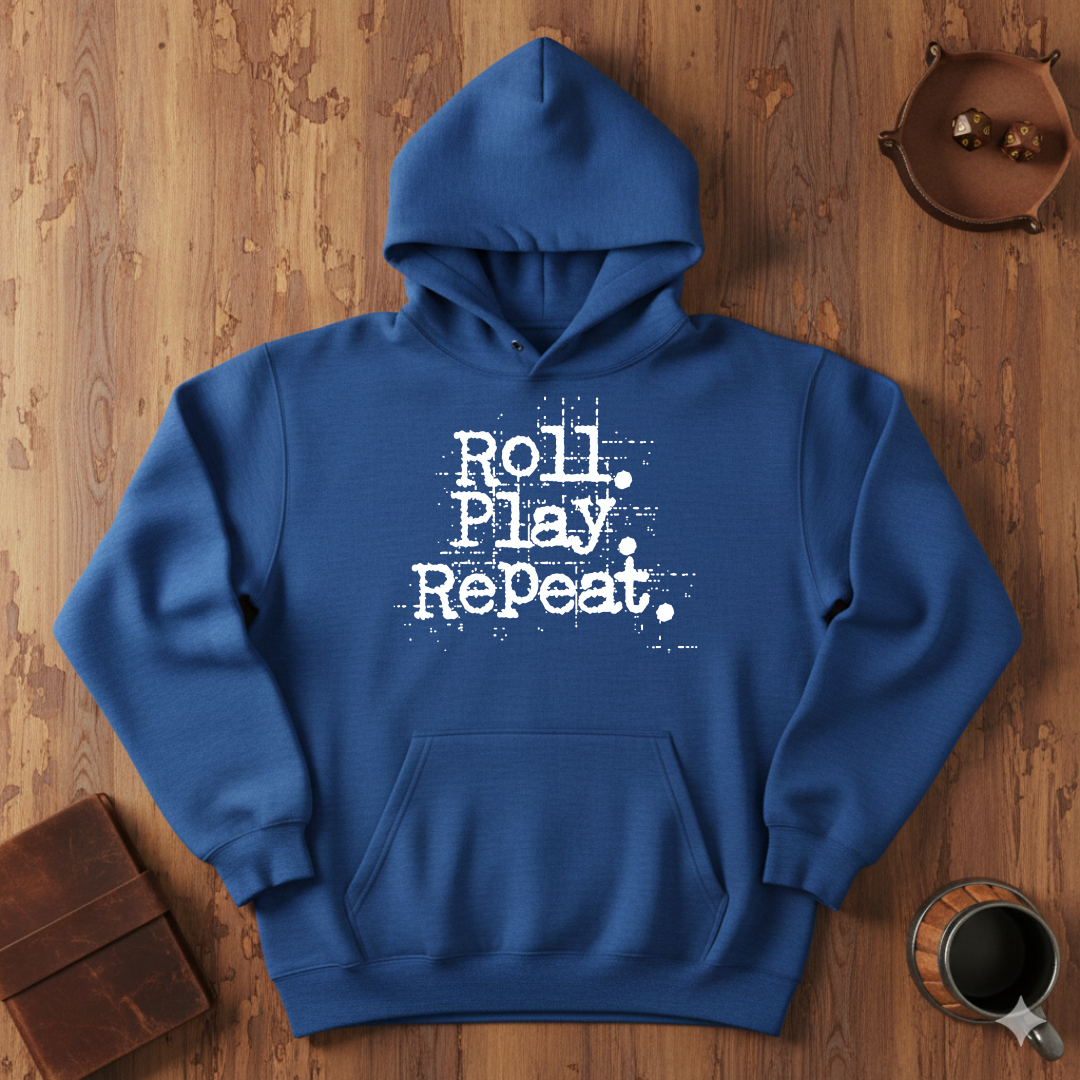 A Roll.Play.Repeat. Fleece Hoodie