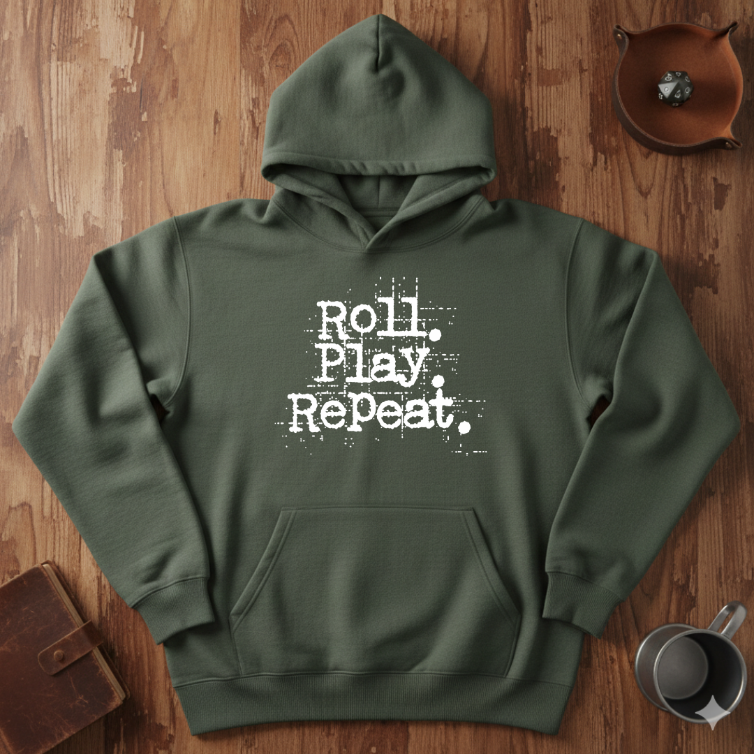 A Roll.Play.Repeat. Fleece Hoodie