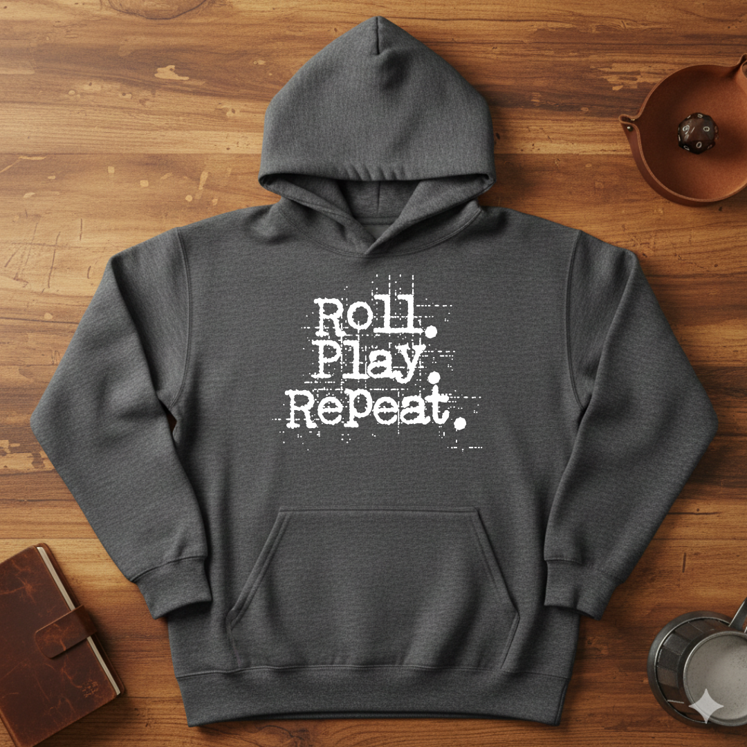 A Roll.Play.Repeat. Fleece Hoodie