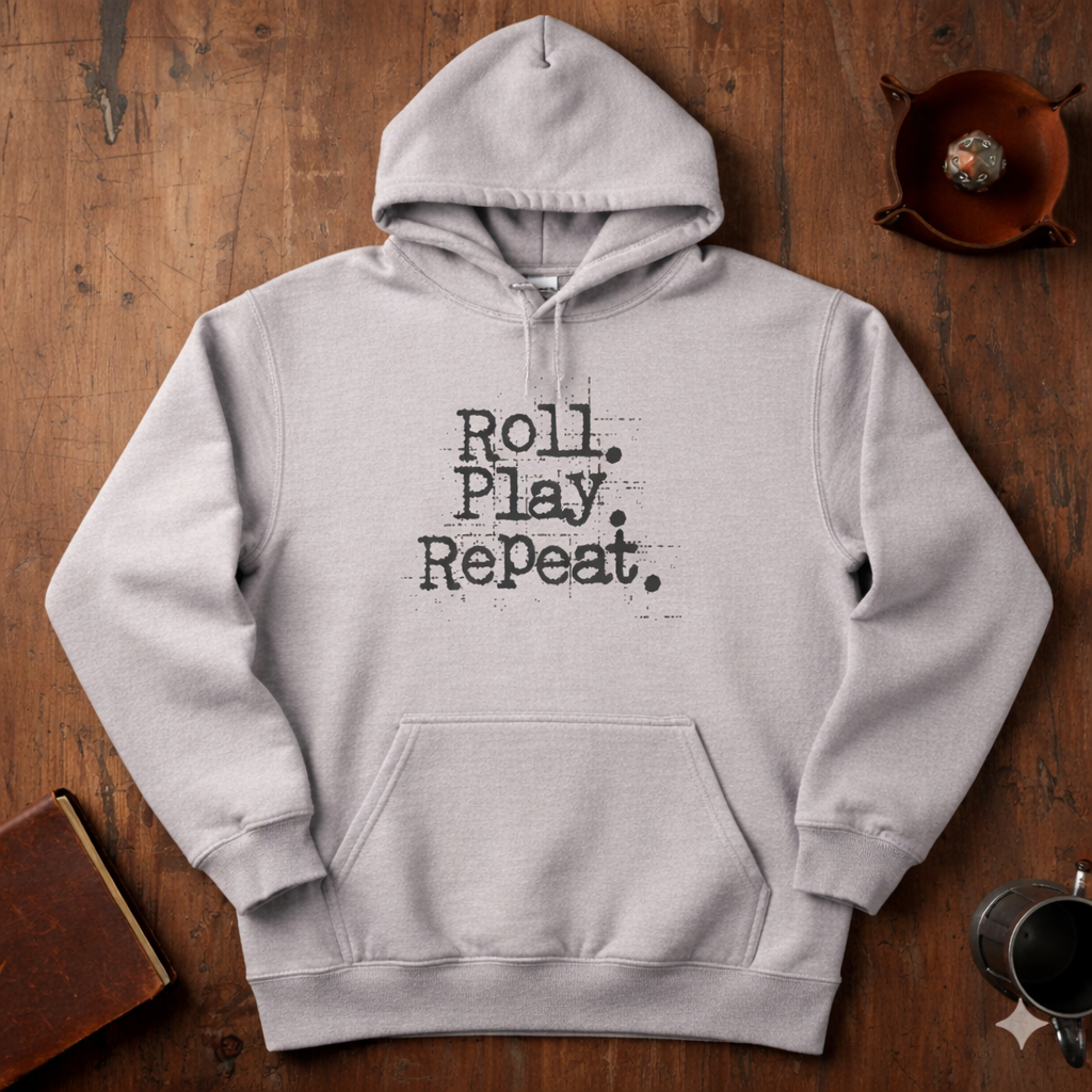 A Roll.Play.Repeat. Fleece Hoodie